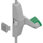 9319 + tringle 00 – Gris RAL9006